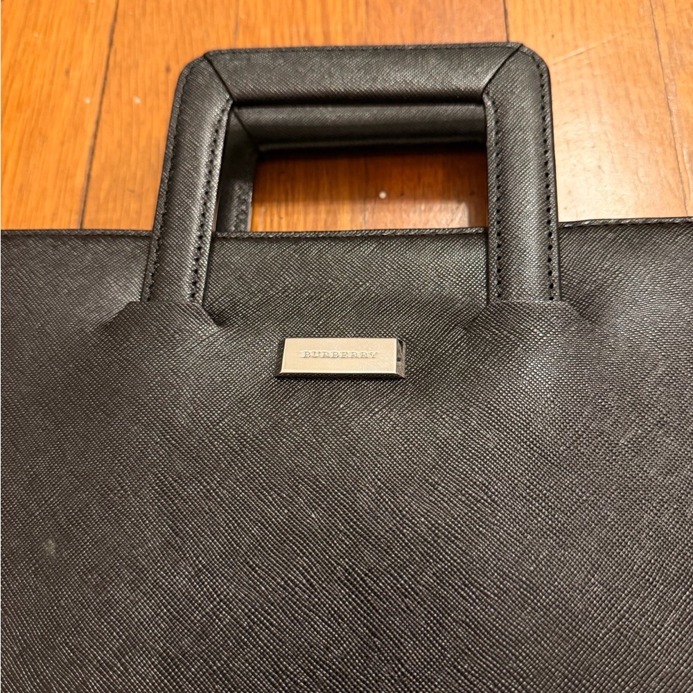 Burberry Dark Brown Leather Briefcase - Picture 3 of 13
